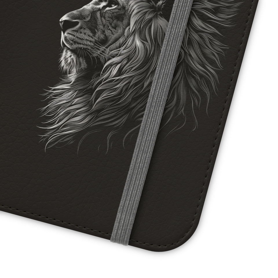 Lion Phone Case | Lion Wallet Phone Case Gifts | IPhone & Samsung Galaxy Lion Flip Cases