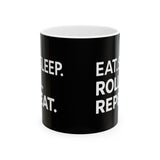 Brazilian Jiu Jitsu Eat Sleep Roll BJJ Ceramic Mug | Brazilian Jiu Jitsu Gifts (11oz) Brazilian Jiu Jitsu Eat Sleep Roll BJJ Ceramic Mug | Brazilian Jiu Jitsu Gifts (11oz)