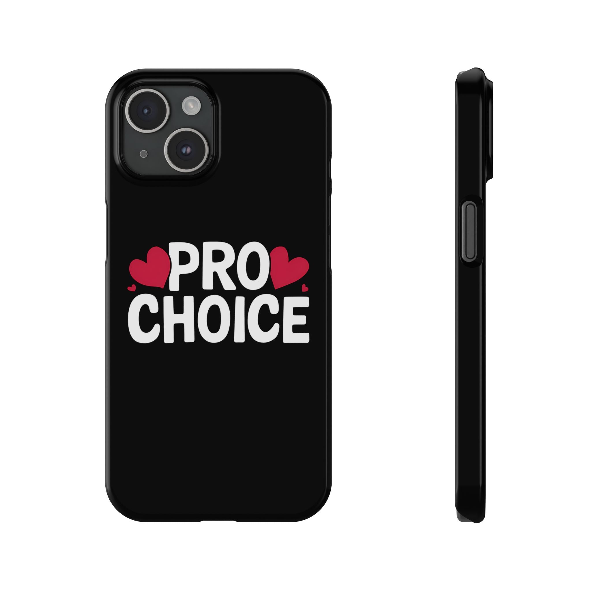 Premium Pro Choice iPhone Case | Feminist Pro Choice Gifts Slim Phone Cases Secondary image