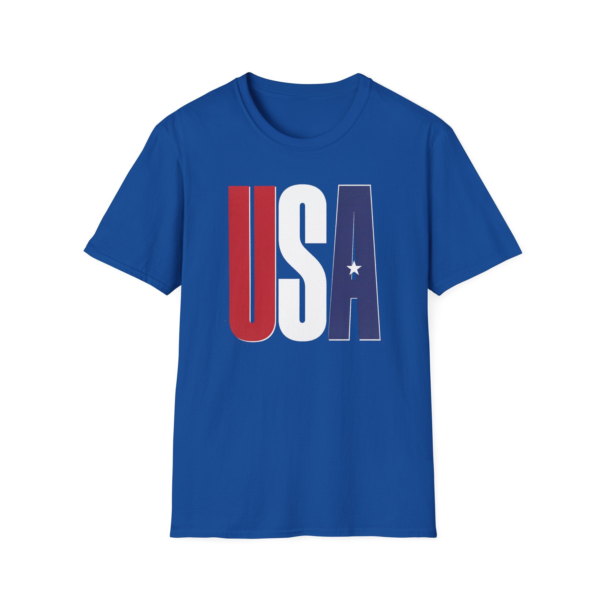 USA Flag Graphic T-Shirt — Red White & Blue Patriotic Tee