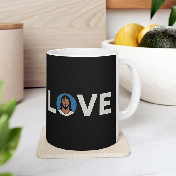 Love Jesus Ceramic Mug | Cute Faith In Jesus Gifts (11oz)