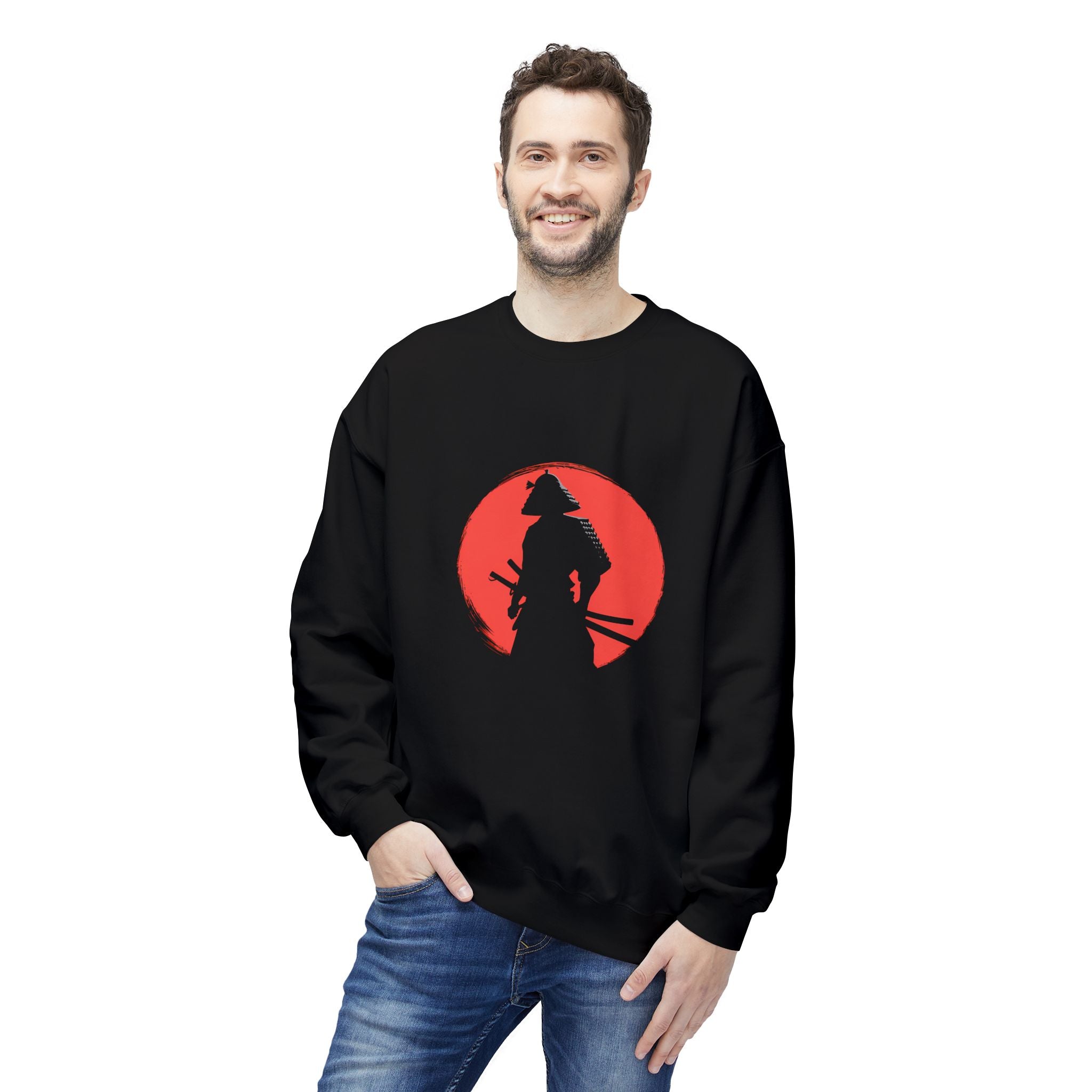 Samurai Red Moon Sweatshirt