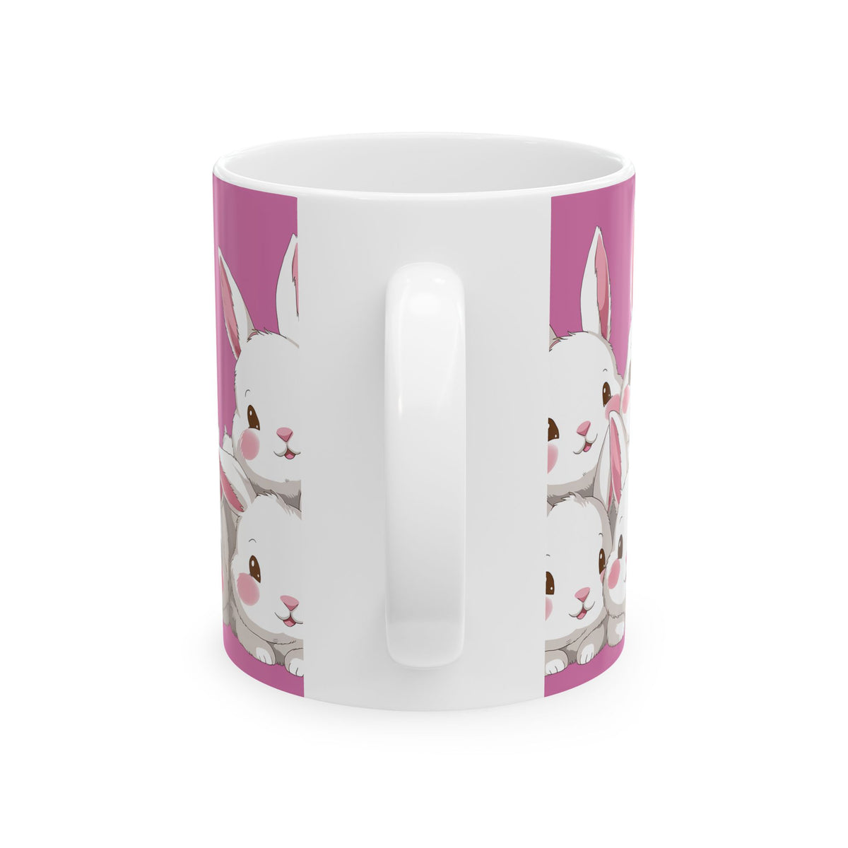 Cute Anime Rabbits - Rabbit Ceramic Mug | Cute Anime Rabbits - Rabbit Gifts (11oz)