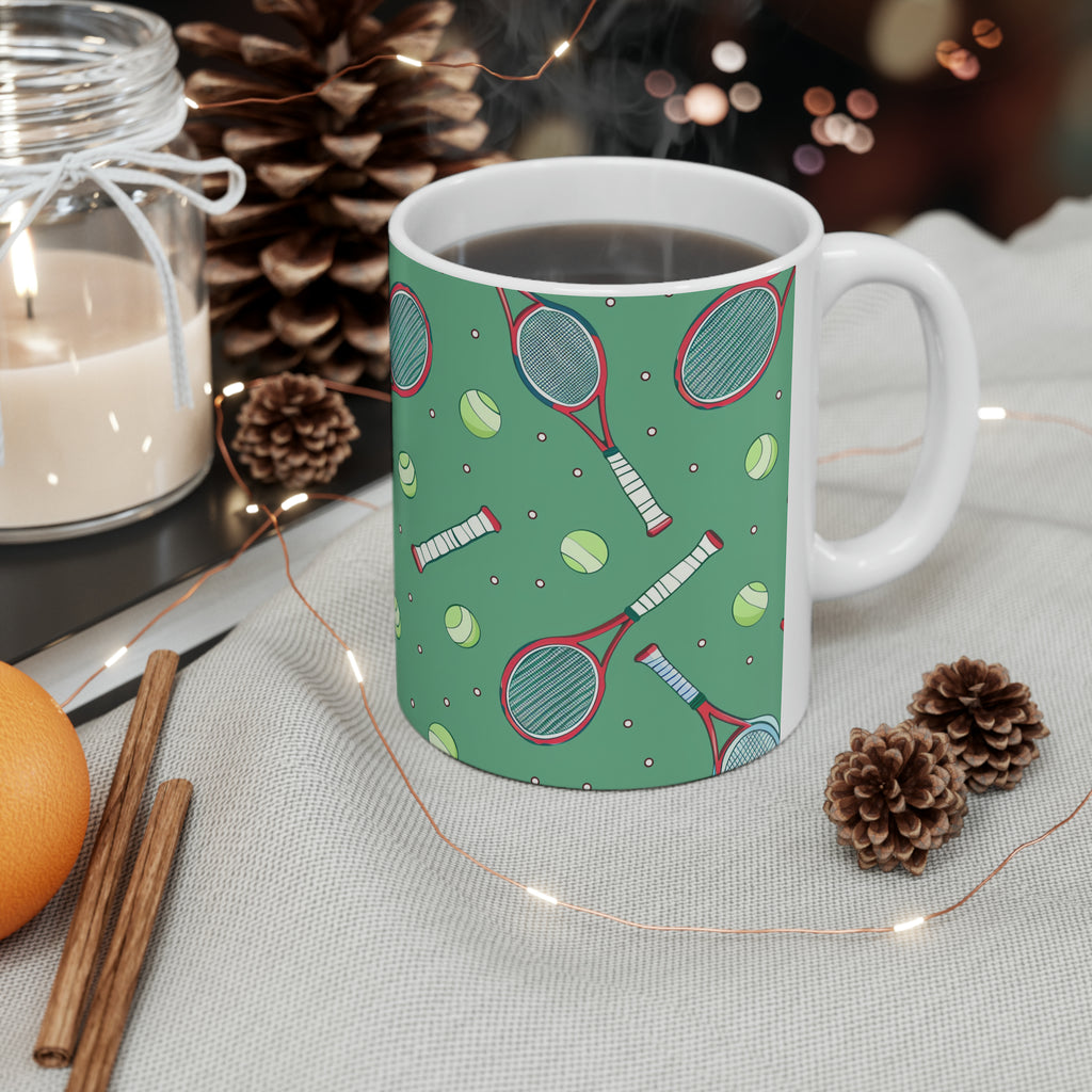 tennis gift, tennis gift ideas, tennis player gift, tennis coffee mug