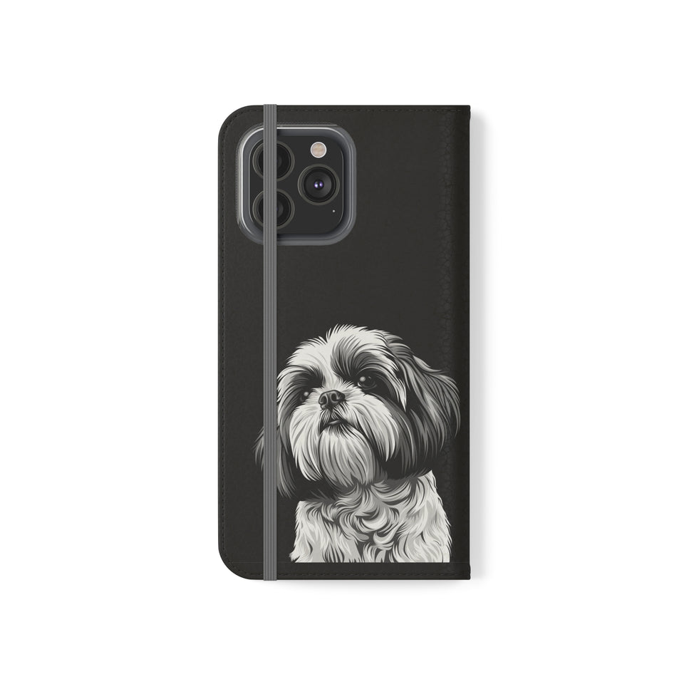 Shih Tzu Phone Case | Shih Tzu Wallet Phone Case | IPhone & Samsung Galaxy Shih Tzu Flip Cases