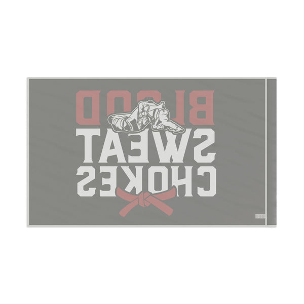 Brazilian Jiu Jitsu Blood Sweat Chokes Flag Banner | BJJ Flag