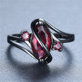 Women's Red Crystal Ring Women's Red Crystal Ring