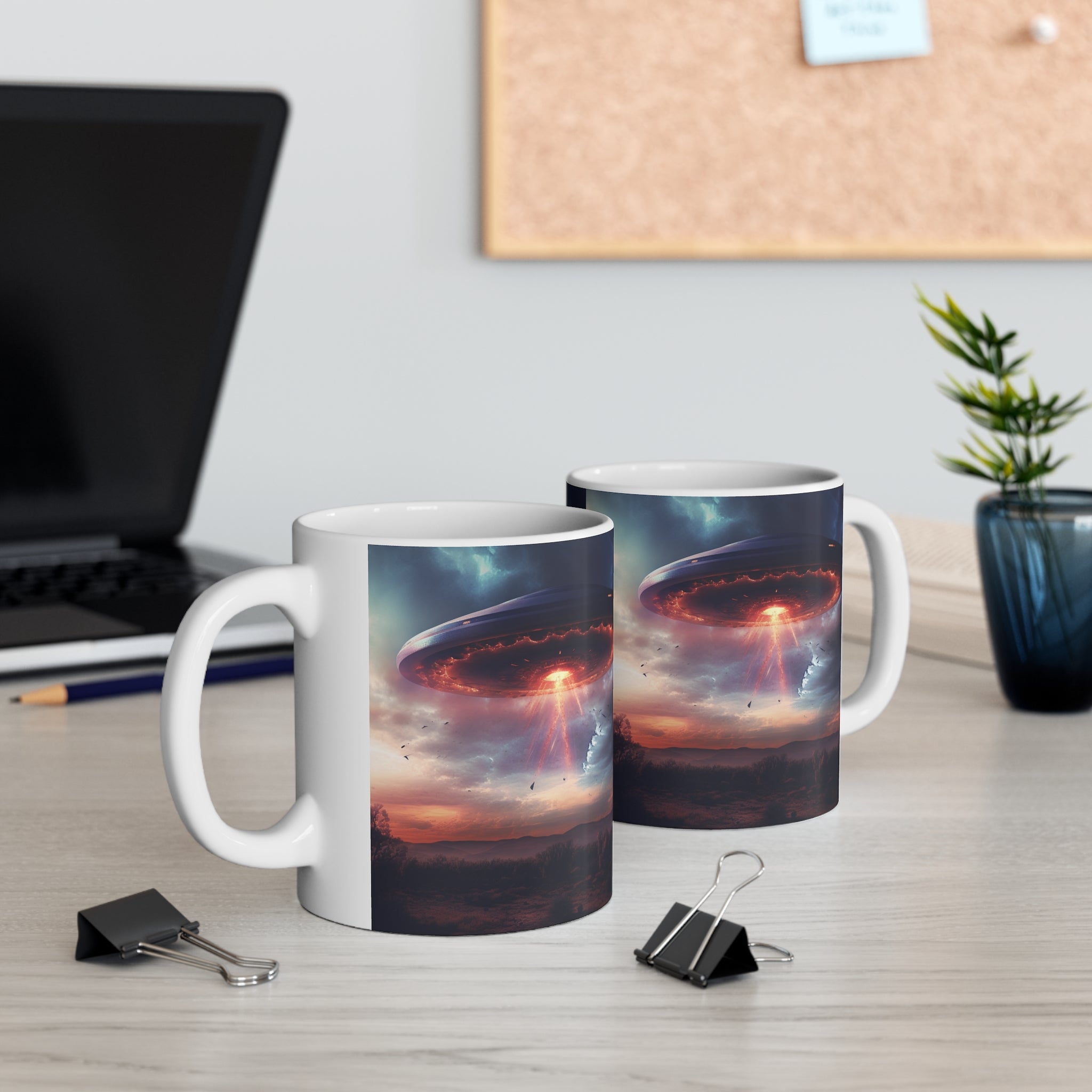 UFO Mug | UFO Gift | Alien Unidentified Flying Object Flying Saucer Ceramic Mug 11oz
