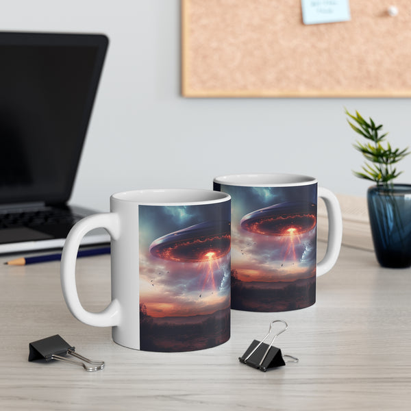 UFO Mug | UFO Gift | Alien Unidentified Flying Object Flying Saucer Ceramic Mug 11oz