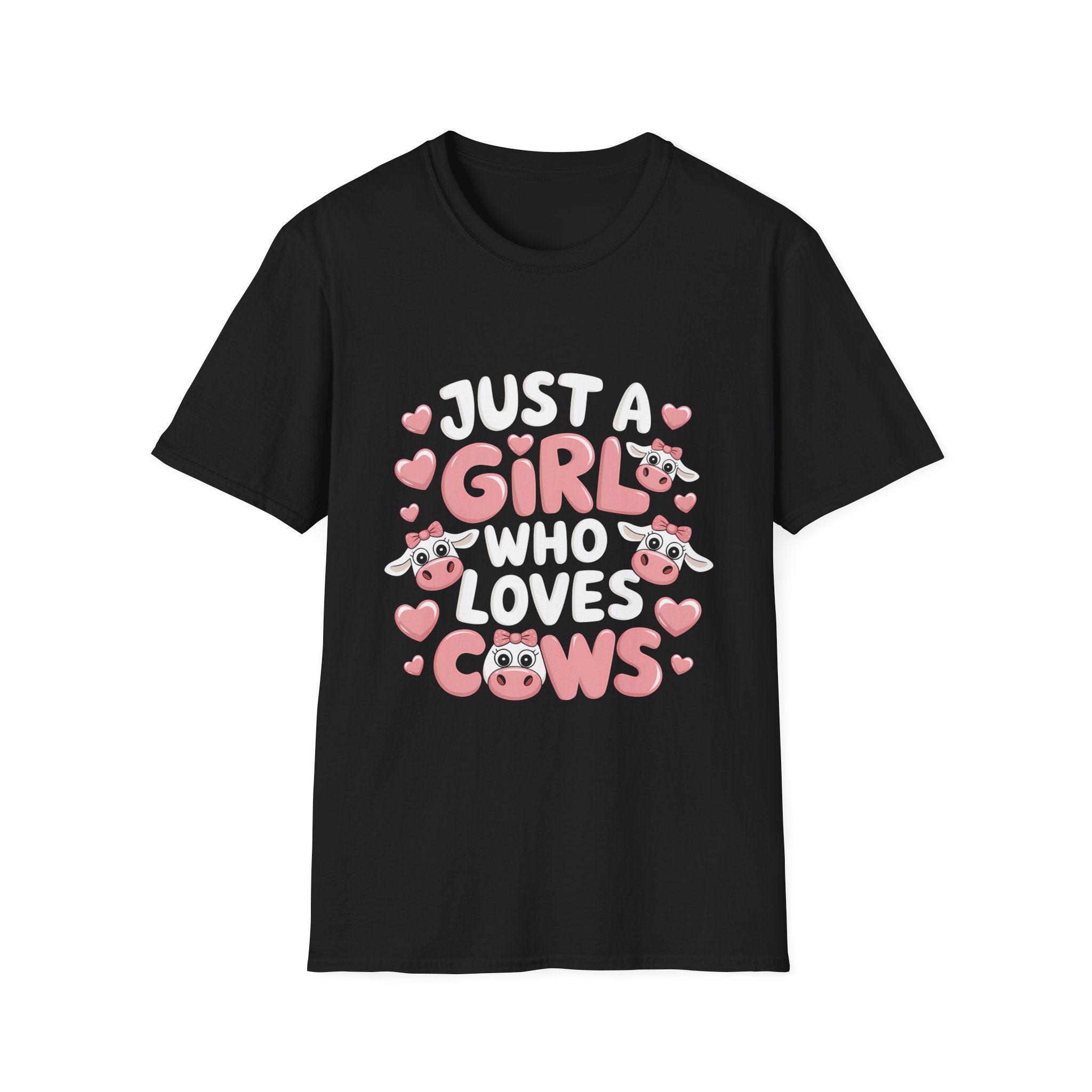 Just A Girl Who Loves Cows Shirt | Cow Lover Gifts | Cows Unisex T-Shirt Main image