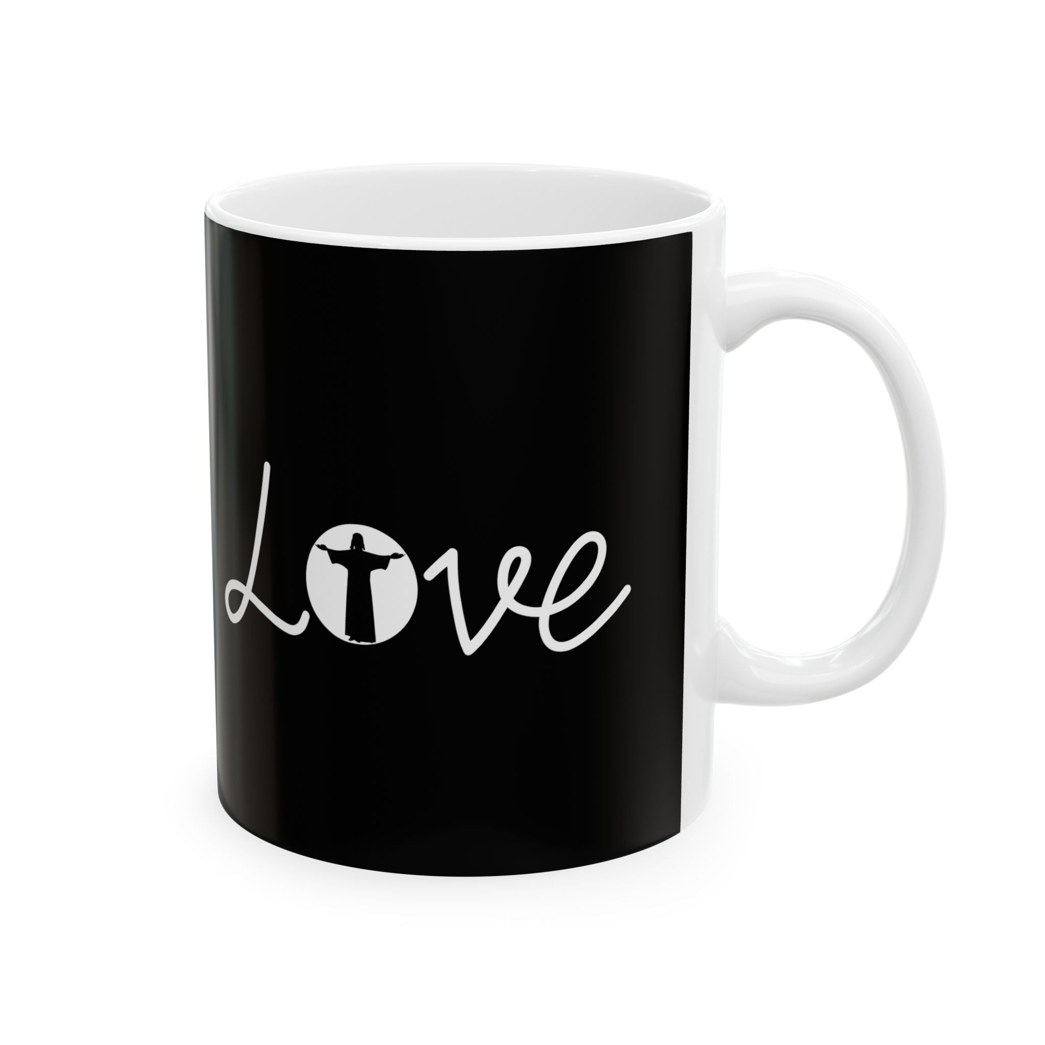 Love Jesus Faith Ceramic Mug | Love Faith In Jesus Gifts (11oz)