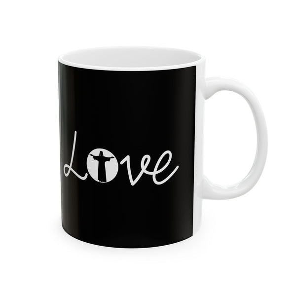 Love Jesus Faith Ceramic Mug | Love Faith In Jesus Gifts (11oz)