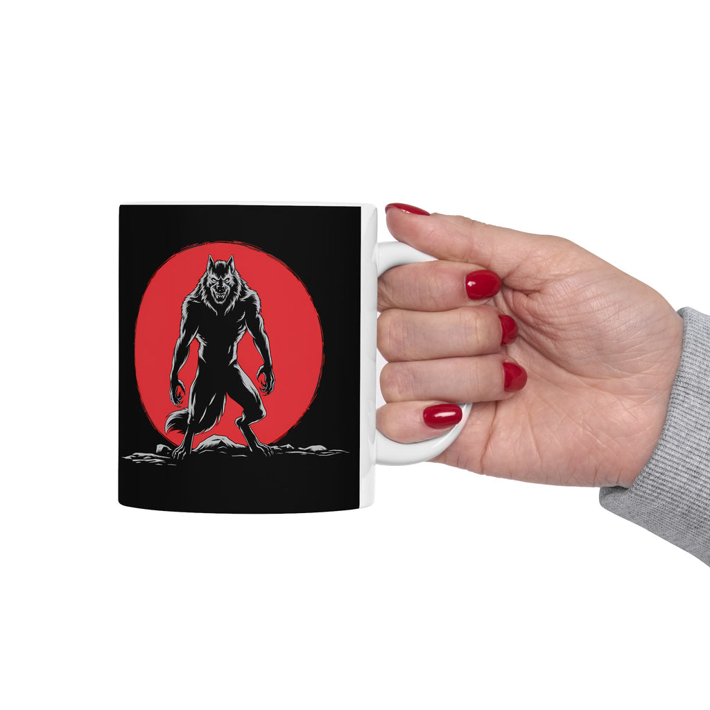Werewolf Red Moon Mug