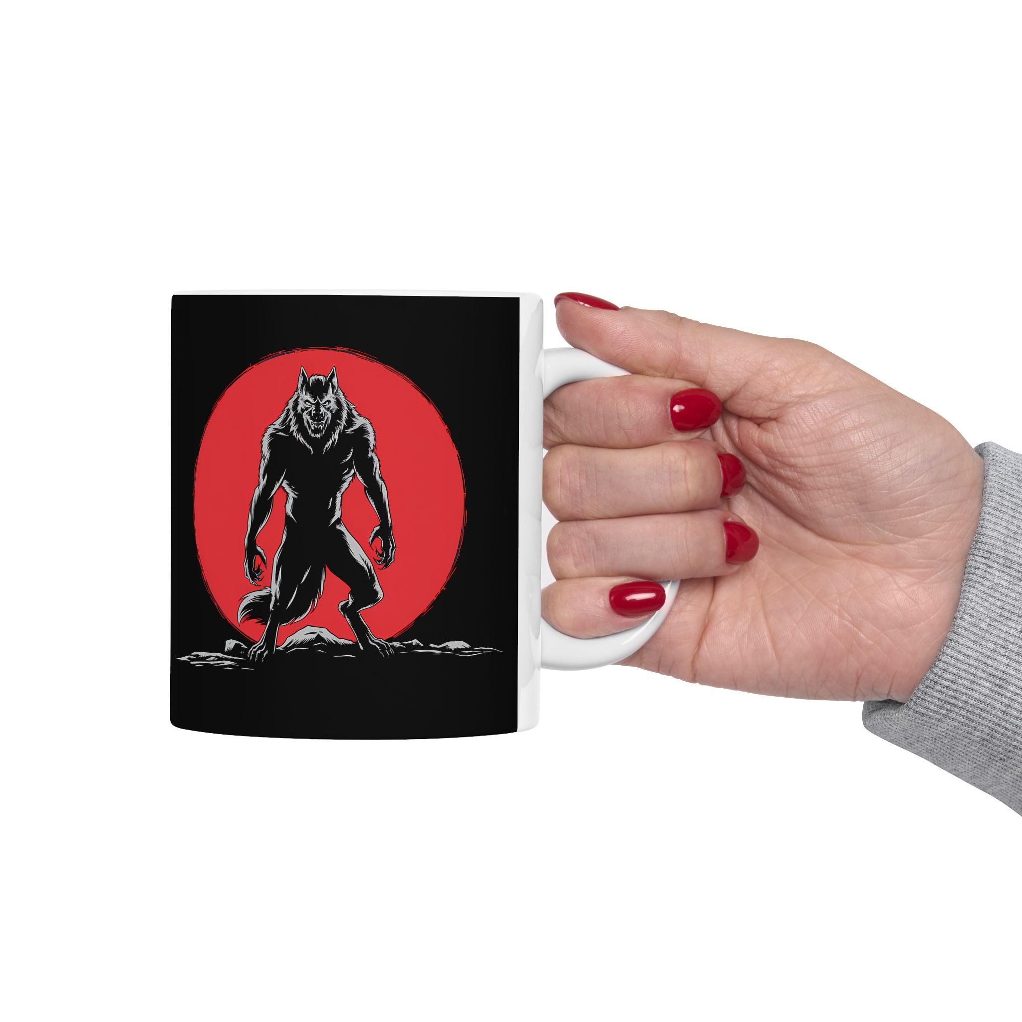 Werewolf Red Moon Mug