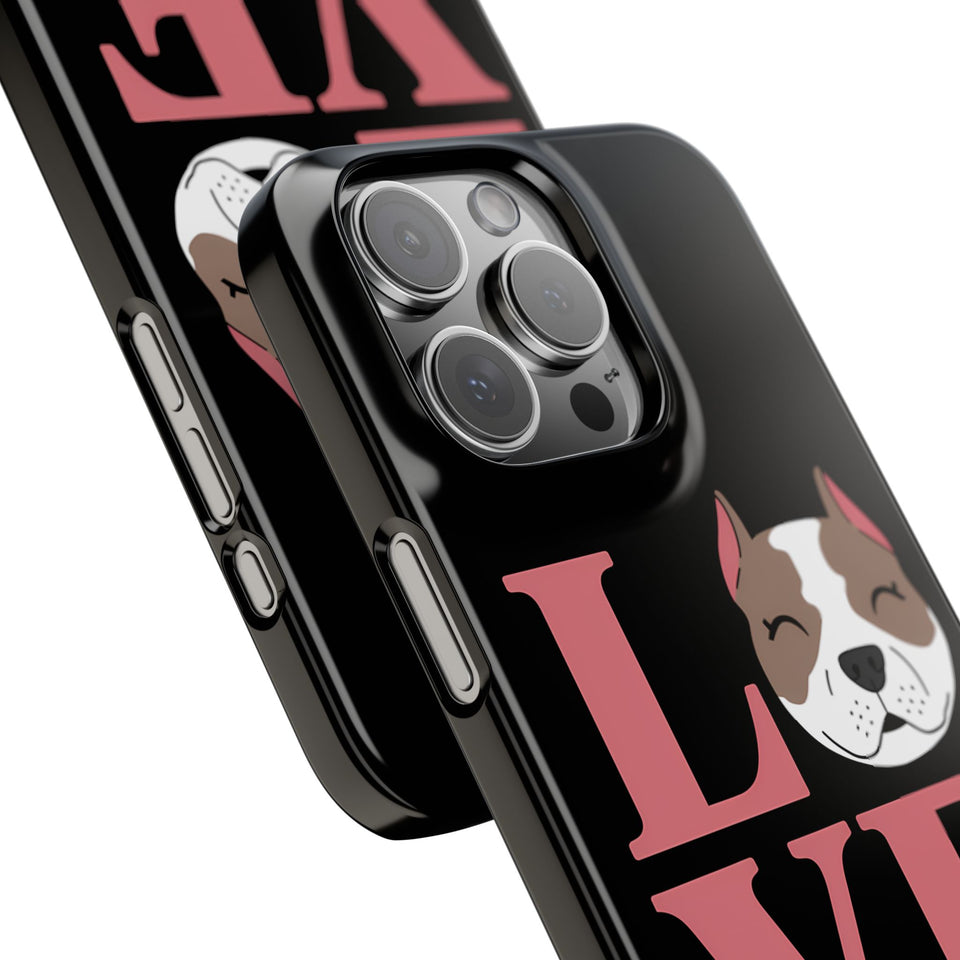 Premium Love Pitbulls iPhone Case | Pitbull Gifts Slim Phone Cases