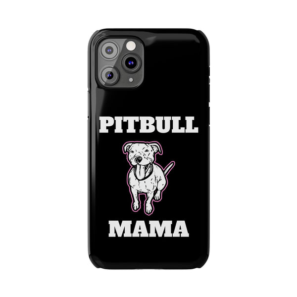Premium Pitbull Mama 2 iPhone Case | Pitbull Gifts Slim Phone Cases