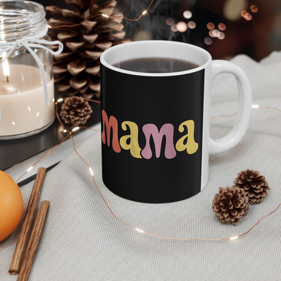 Womens Mama Mug | Birthday Mom Merchandise | Mothers Day Gifts Ceramic Mug 11oz - 4