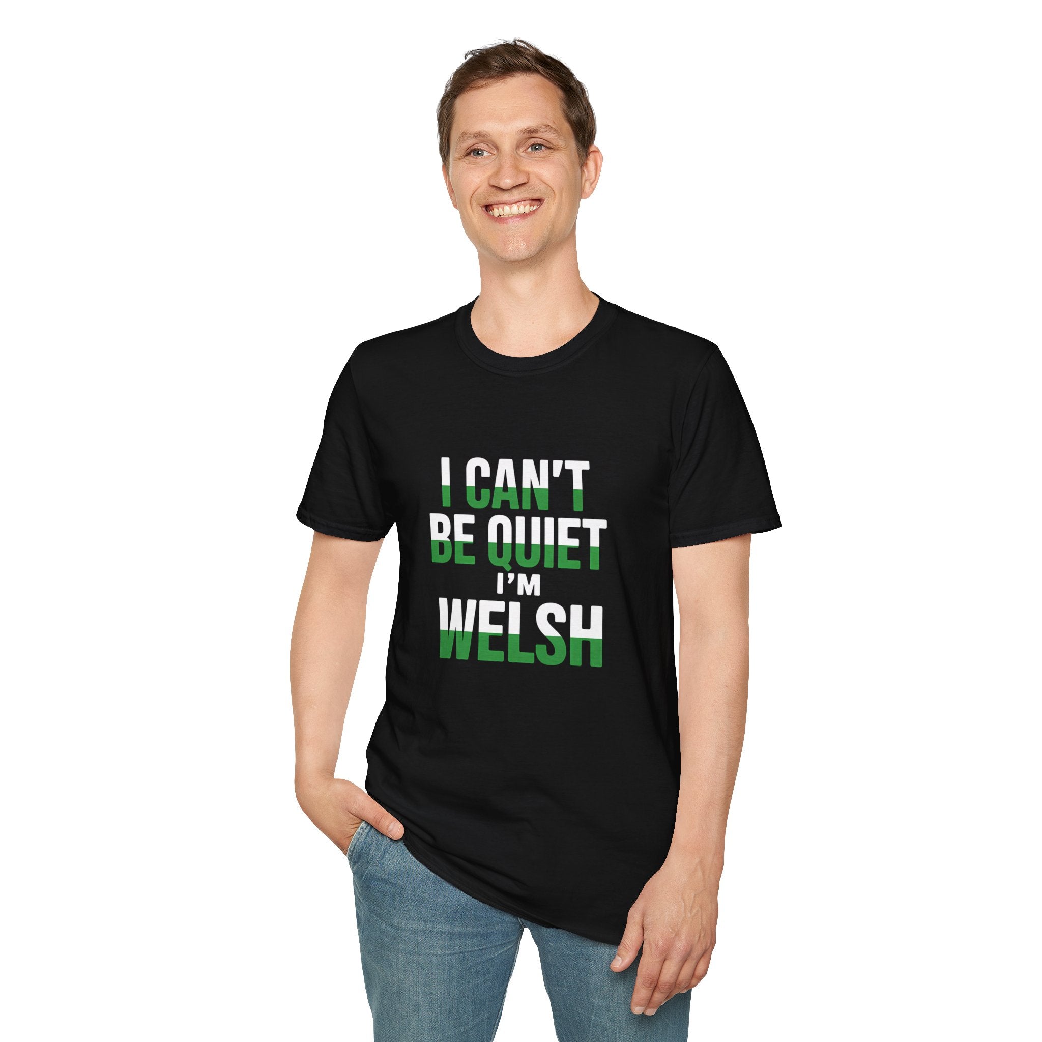 Welsh Wales Unisex T-Shirt - I Can't Be Quiet I'm Welsh Wales Shirt