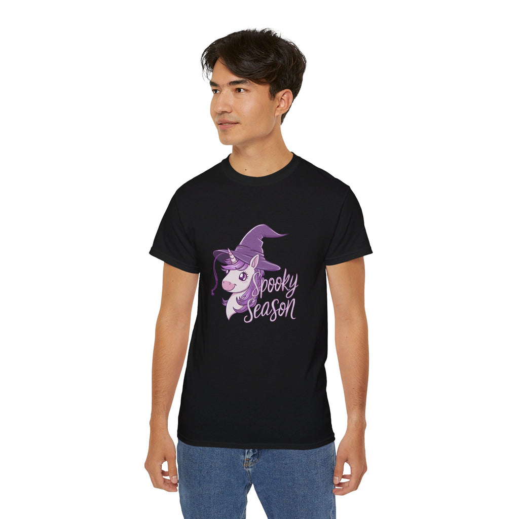 Halloween Spooky Season Magic Unicorn Shirt | Halloween Unicorn Gifts | Unicorn Merchandise | Halloween Unisex T-Shirt
