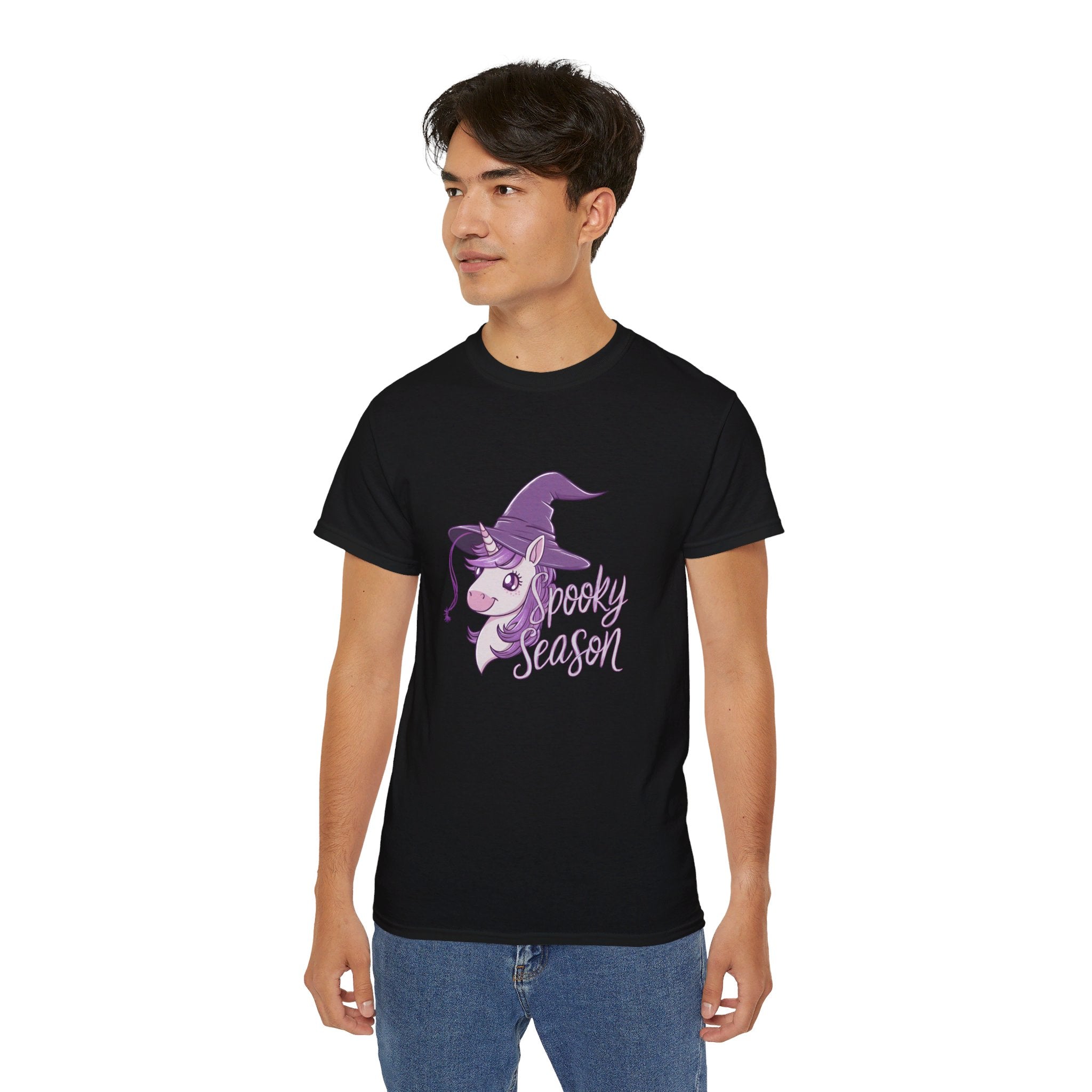 Halloween Spooky Season Magic Unicorn Shirt | Halloween Unicorn Gifts | Unicorn Merchandise | Halloween Unisex T-Shirt