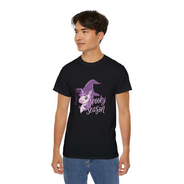 Halloween Spooky Season Magic Unicorn Shirt | Halloween Unicorn Gifts | Unicorn Merchandise | Halloween Unisex T-Shirt