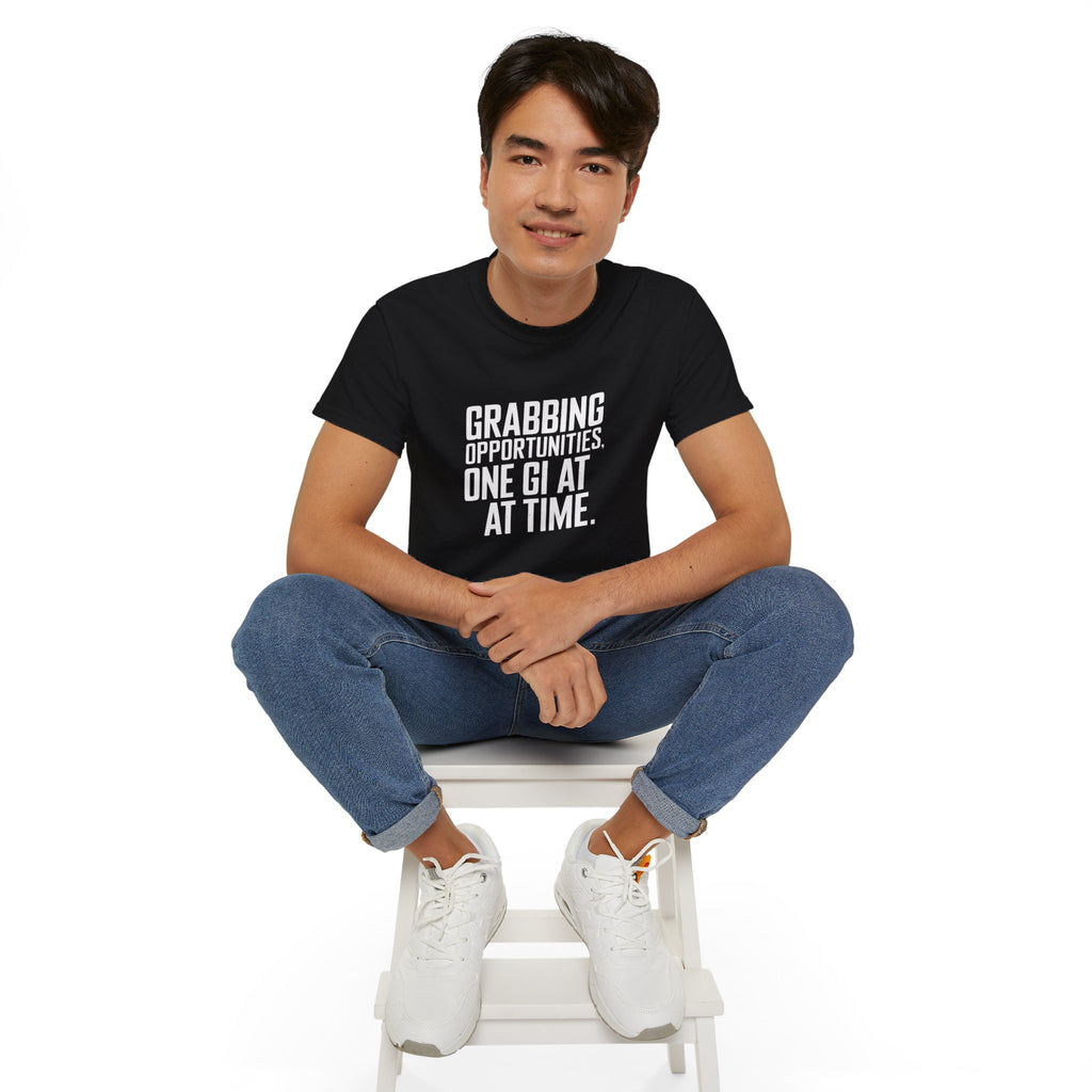 Grabbing Opportunities, One Gi At A Time Judo Shirt | Judo Gift | Judo Merchandise | Judo Gifts | Judo Presents Unisex T-Shirt