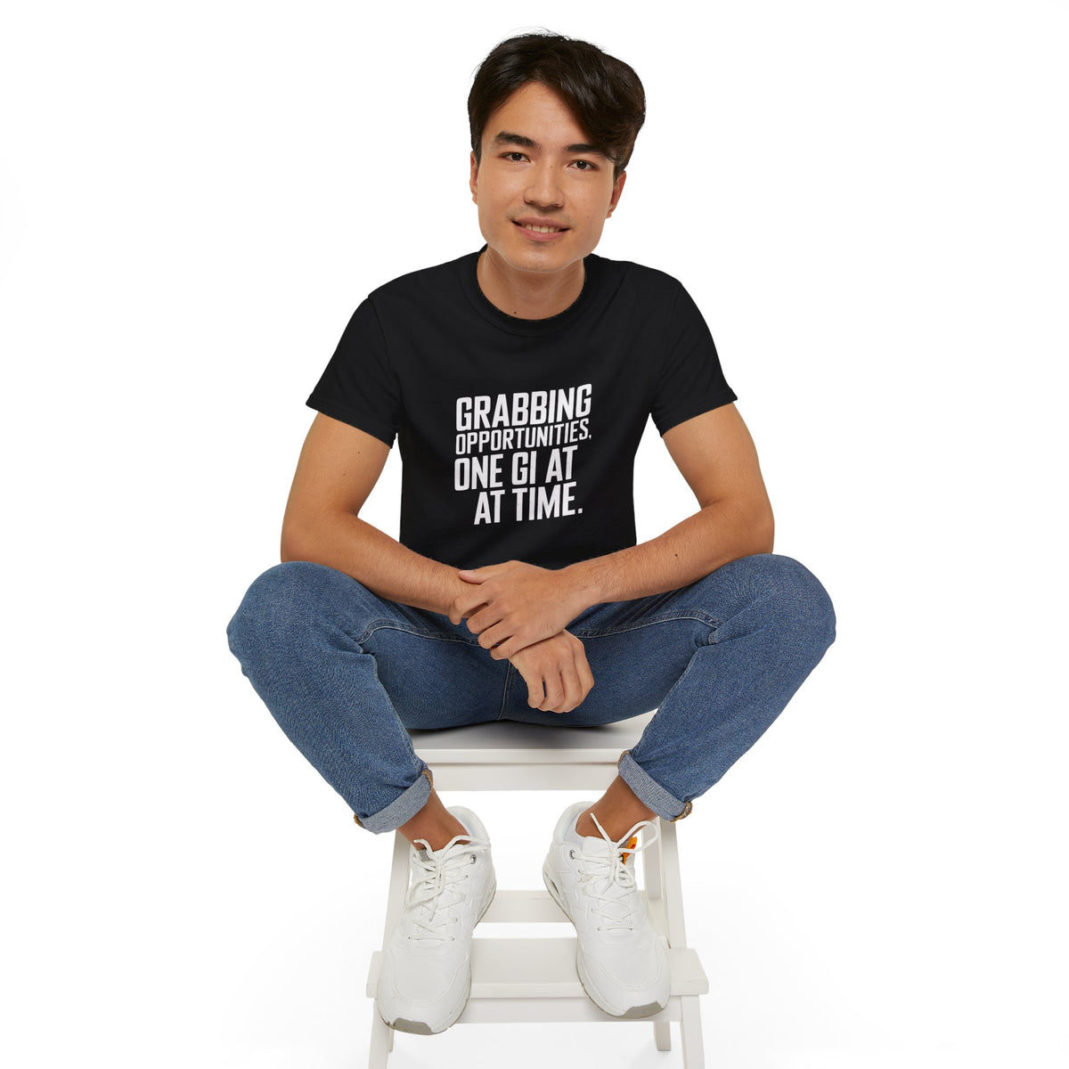 Grabbing Opportunities, One Gi At A Time Judo Shirt | Judo Gift | Judo Merchandise | Judo Gifts | Judo Presents Unisex T-Shirt