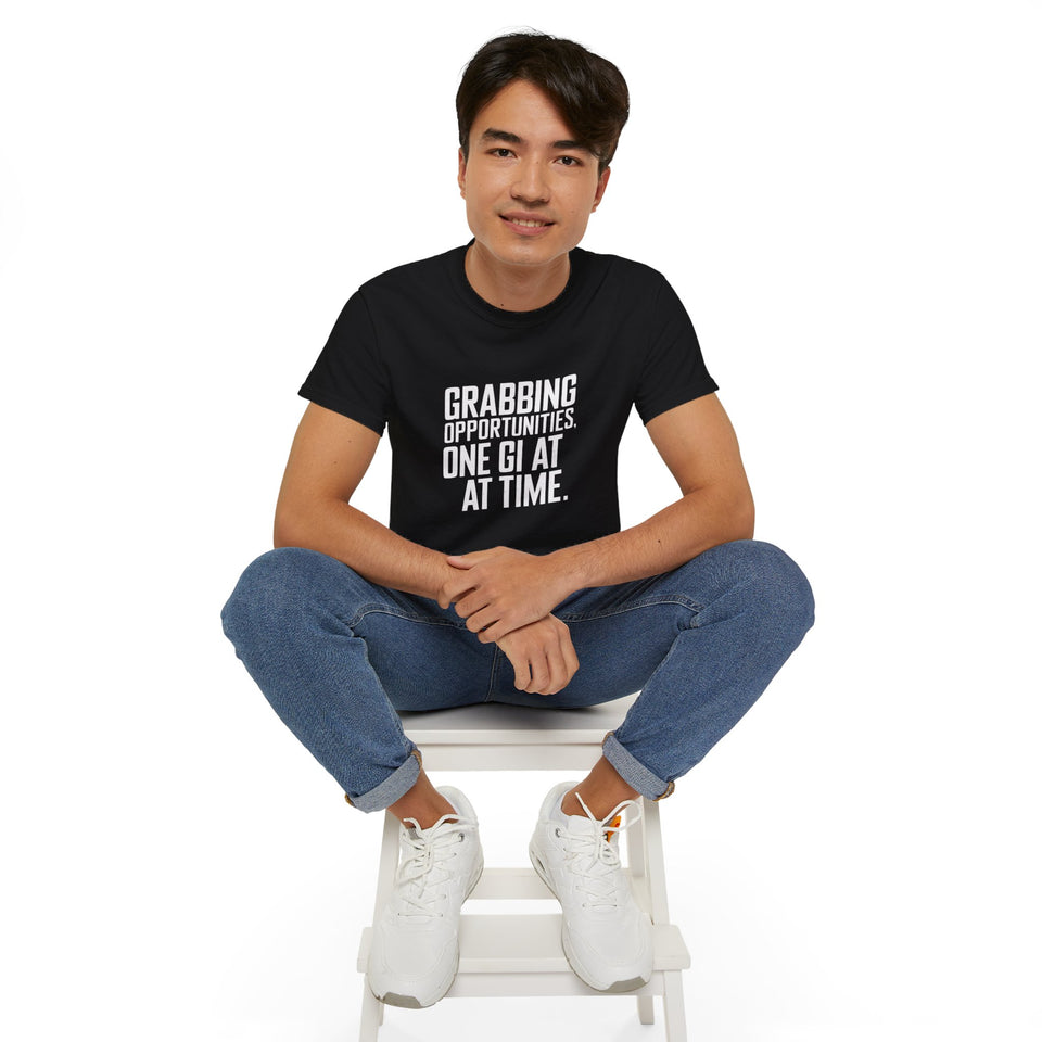 Grabbing Opportunities, One Gi At A Time Judo Shirt | Judo Gift | Judo Merchandise | Judo Gifts | Judo Presents Unisex T-Shirt