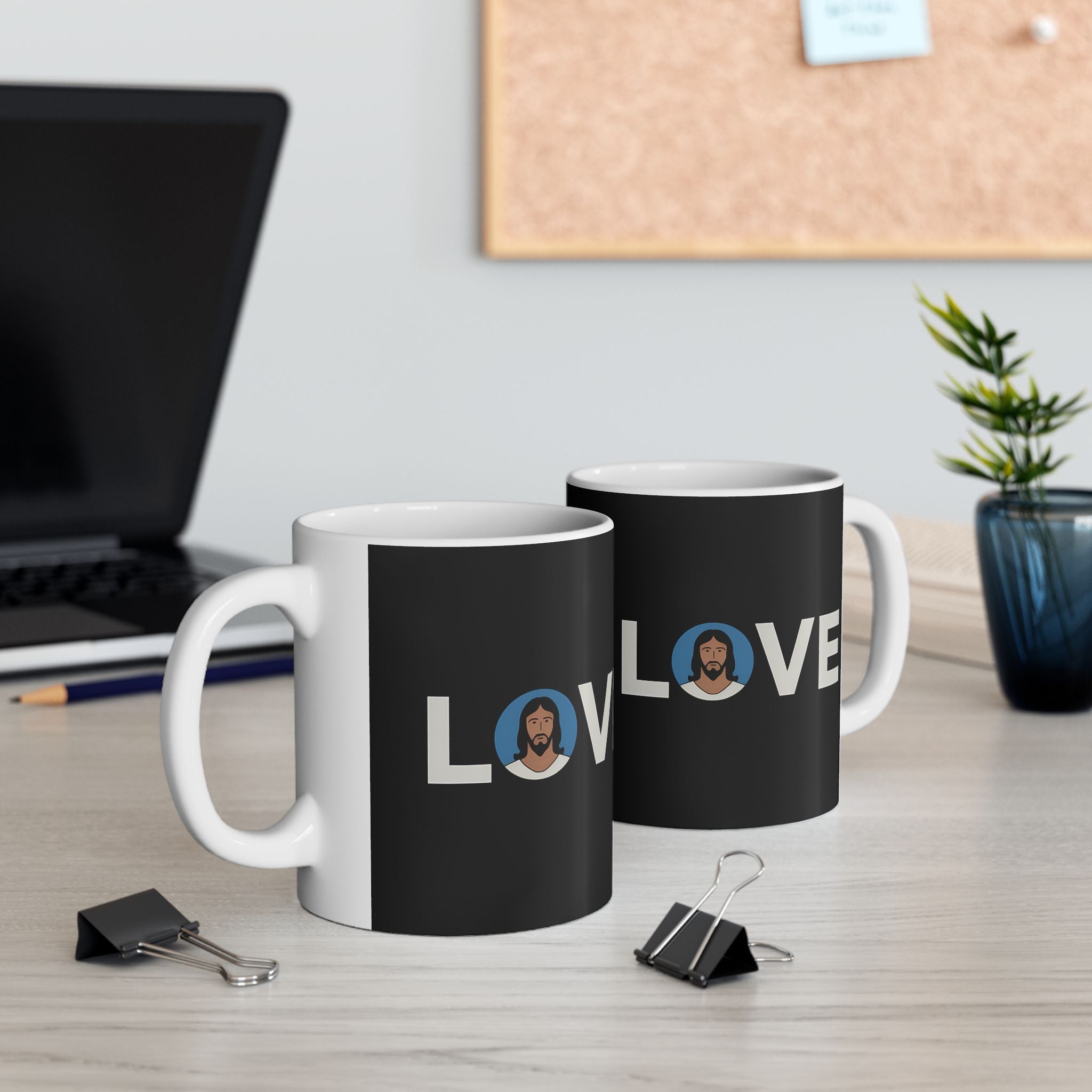 Love Jesus Ceramic Mug | Cute Faith In Jesus Gifts (11oz)