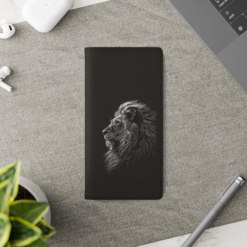 Lion Phone Case | Lion Wallet Phone Case Gifts | IPhone & Samsung Galaxy Lion Flip Cases