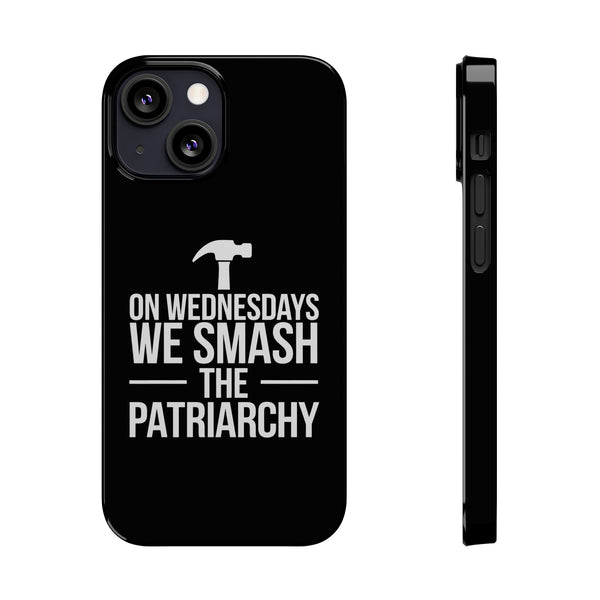Premium On Wednesdays We Smash The Patriarchy iPhone Case | Feminist Gifts Slim Phone Cases