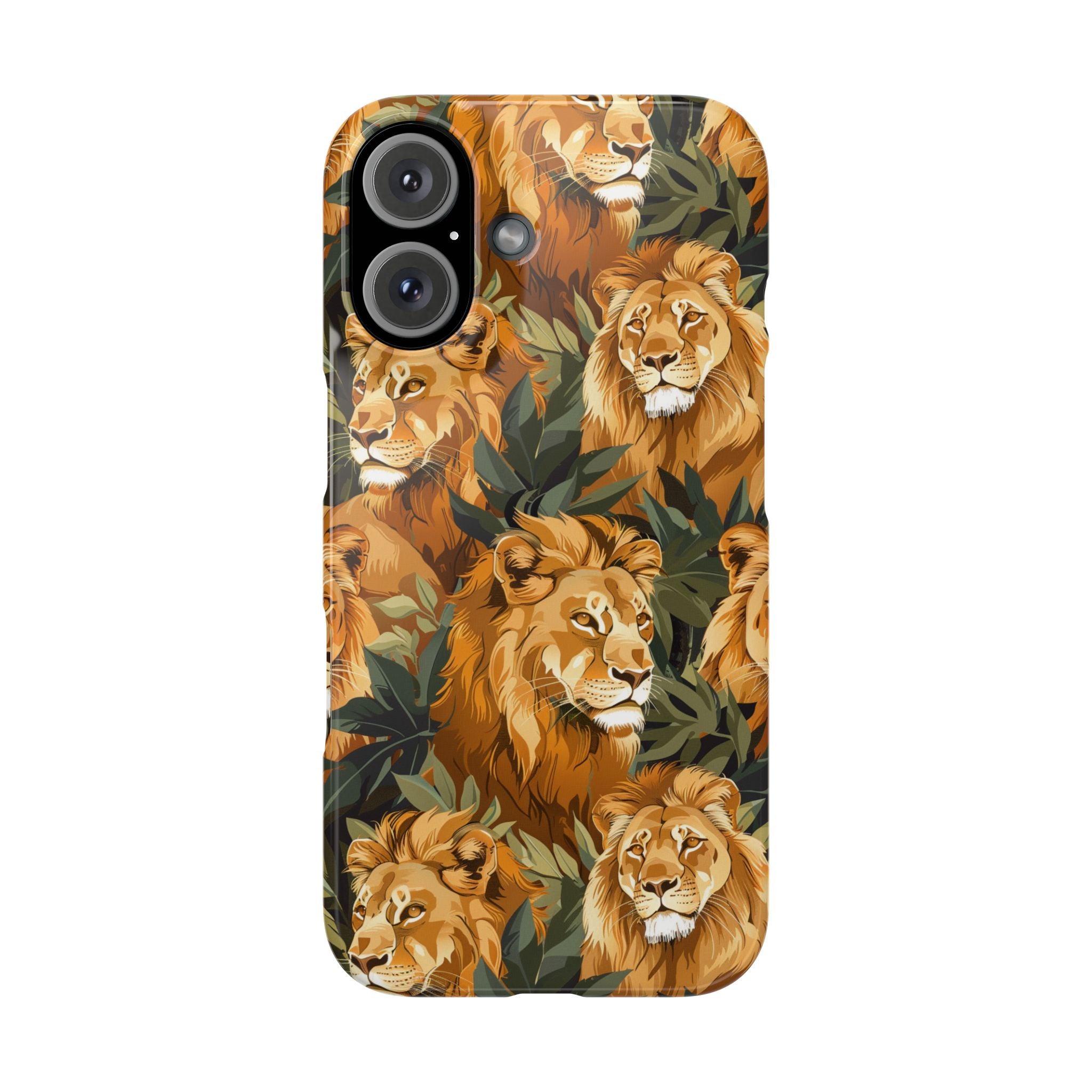 Premium Pride Of Lions iPhone Case | Lion Gifts Slim Phone Cases Main image