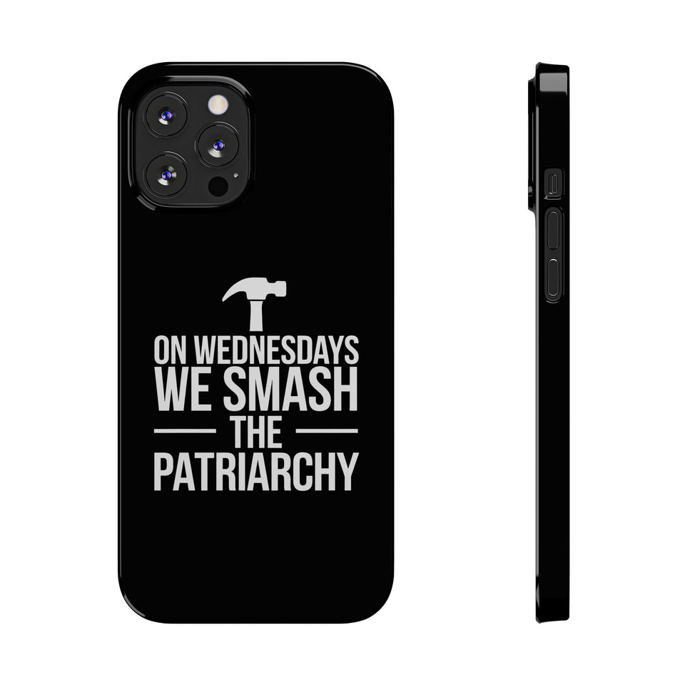 Premium On Wednesdays We Smash The Patriarchy iPhone Case | Feminist Gifts Slim Phone Cases