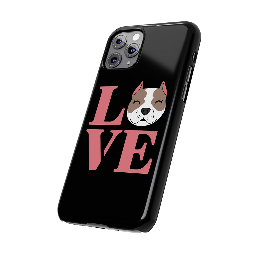 Premium Love Pitbulls iPhone Case | Pitbull Gifts Slim Phone Cases