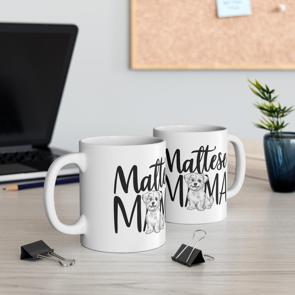 Maltese Mama Mug Maltese Dog 2 | Maltese Gift | Maltese Coffee Mug | Maltese Gift Ideas Mug 11oz
