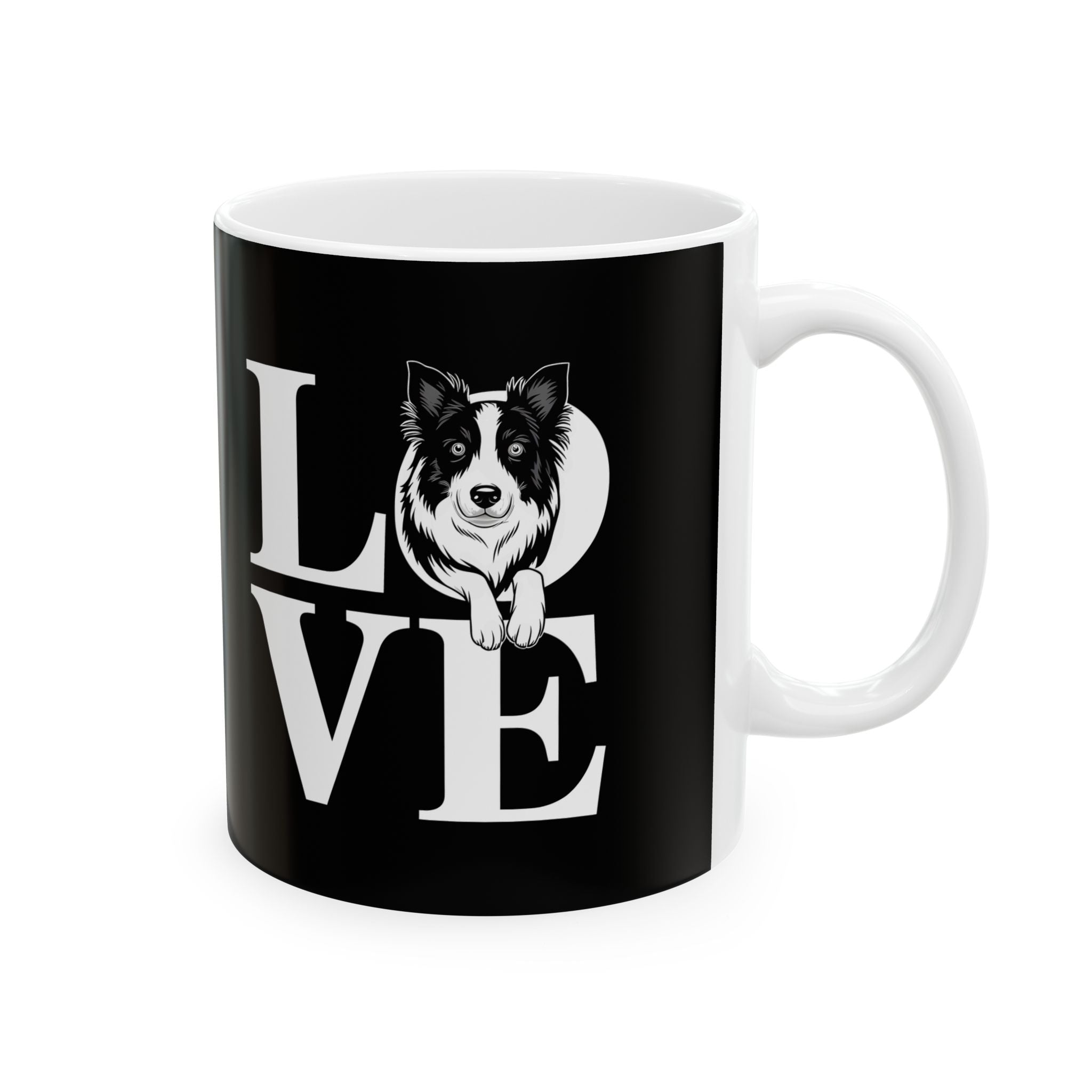 Love Border Collies Mug | Border Collie Gifts | Cute Border Collie Sheep Dog Coffee Mug 11oz Main image