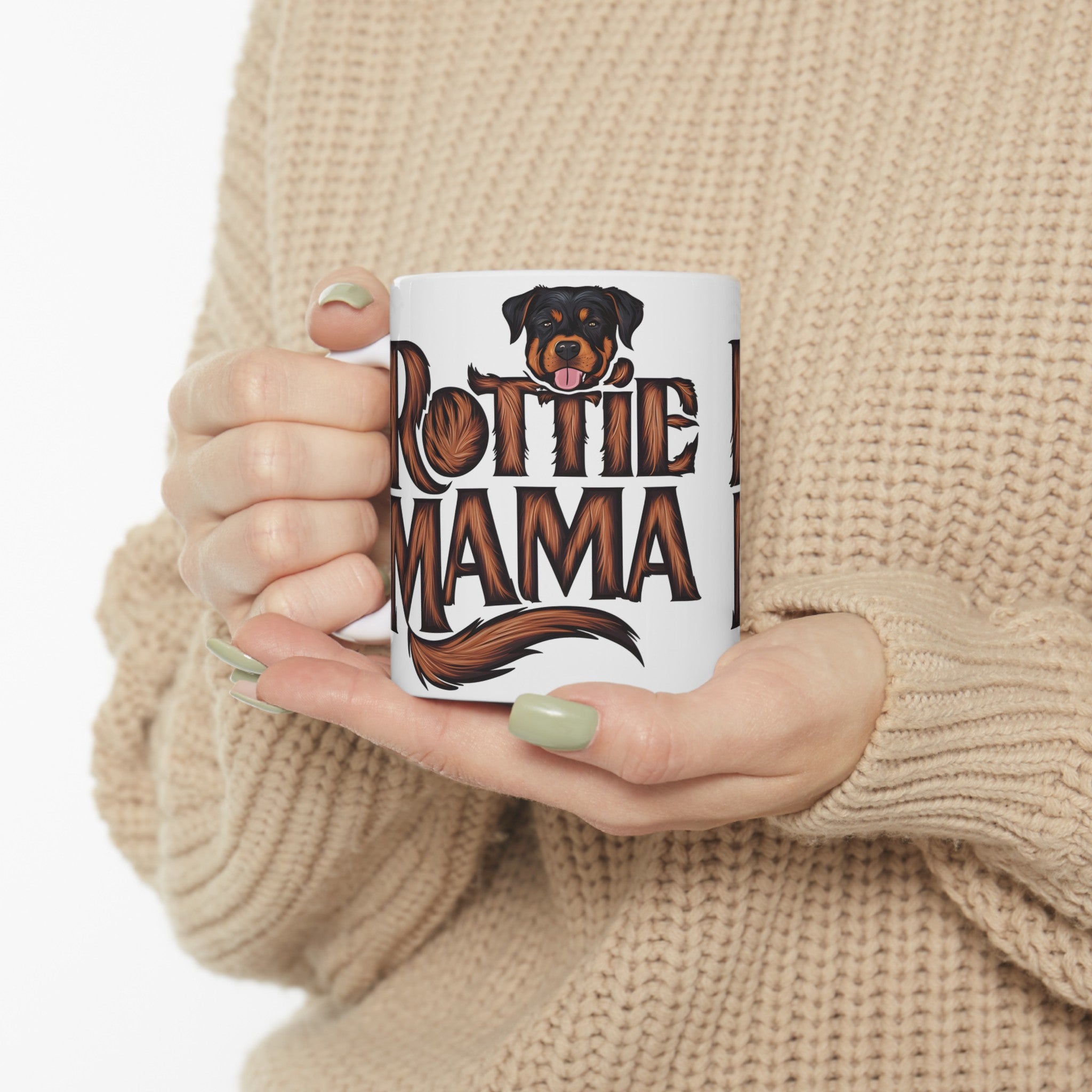 Rottie Mama Rottweiler Mug 2 | Rottweiler Gifts | Gifts For Rottweiler Ceramic Mug 11oz