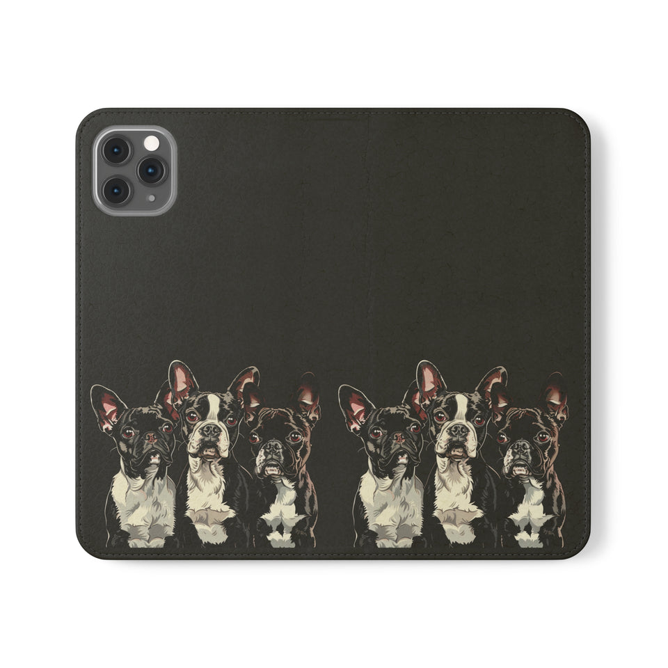 Boston Terrier Phone Case | Boston Terrier Wallet Phone Case | IPhone & Samsung Galaxy Boston Terrier Flip Cases