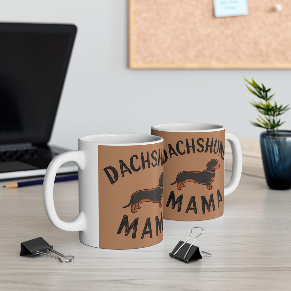 Dachshund Mama Mug | Dachshund Gift | Dachshund Merchandise | Weiner Dog Gifts | Dachshund Presents Ceramic Mug