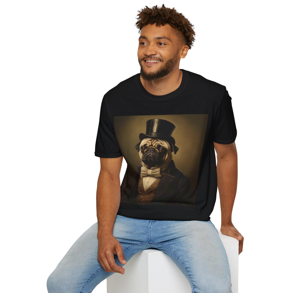 Classical Pug Shirt | Pug Presents | Pug Gift | Pug Painting T Shirt