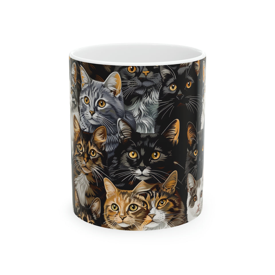 Cute Cats Mug | Cat Coffee Mug | Cute Cat Gift | Funny Cat Presents | Cat Mug 1 11oz