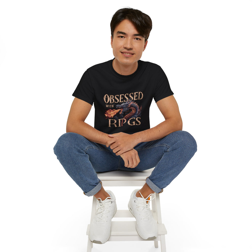 Obsessed With RPGs Shirt | Fantasy RPG Game Gift | Role Playing Game Merchandise | RPG Gifts | Fantasy Presents Unisex Shirts 2