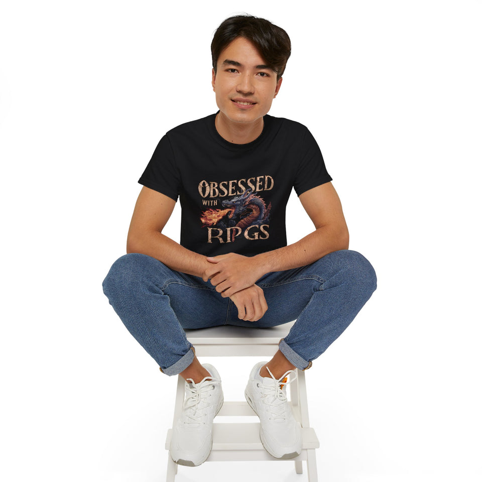 Obsessed With RPGs Shirt | Fantasy RPG Game Gift | Role Playing Game Merchandise | RPG Gifts | Fantasy Presents Unisex Shirts 2