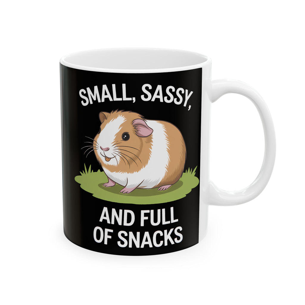Guinea Pig Mug - Small, Sassy, and Full of Snacks Cute Guinea Pig Mug