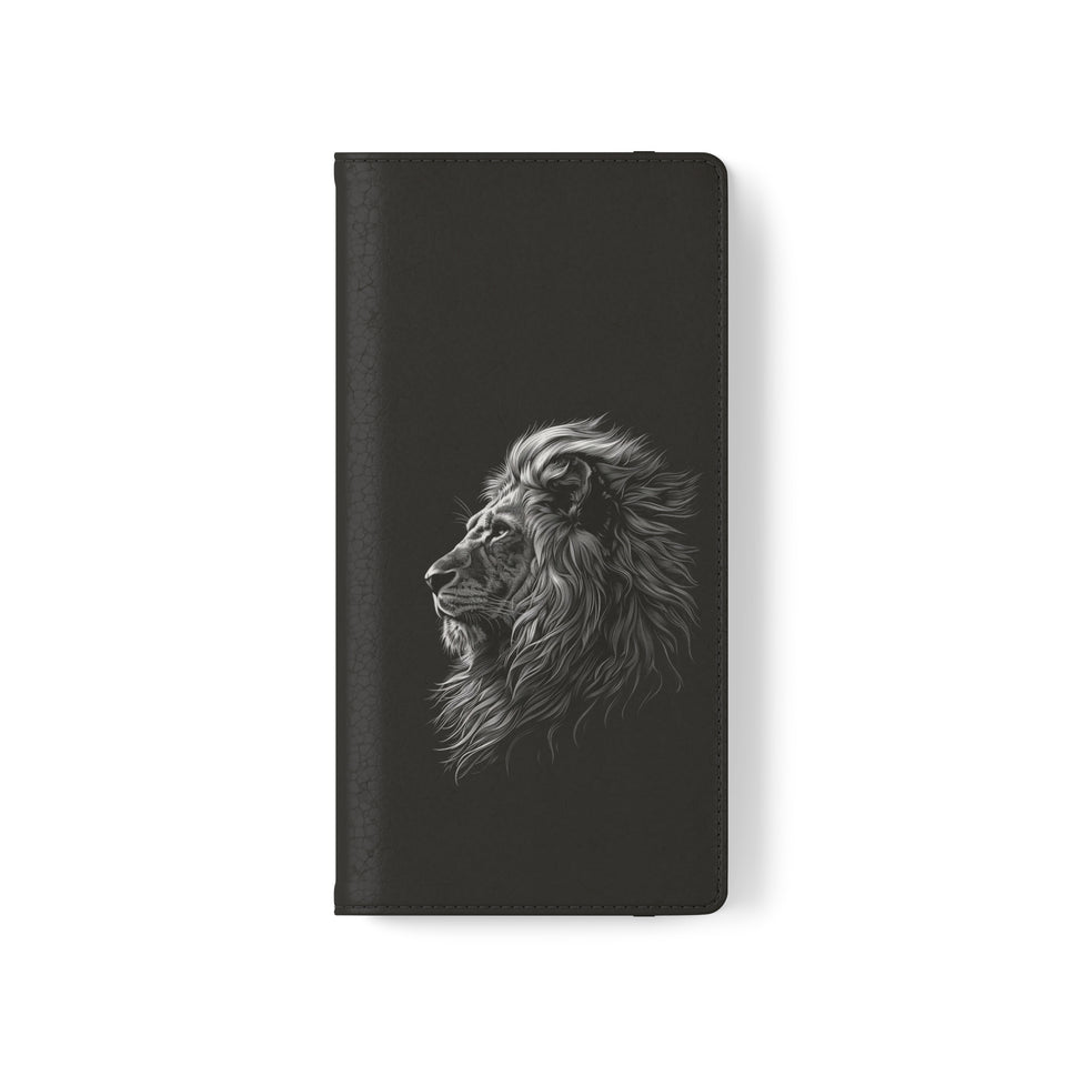 Lion Phone Case | Lion Wallet Phone Case Gifts | IPhone & Samsung Galaxy Lion Flip Cases