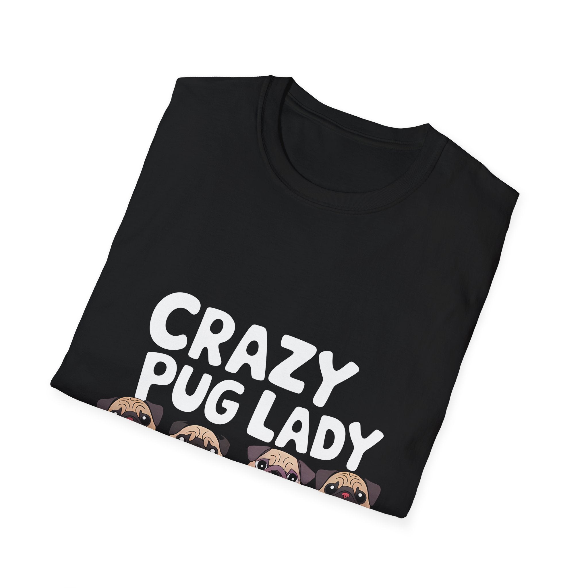 Crazy Pug Lady T-Shirt