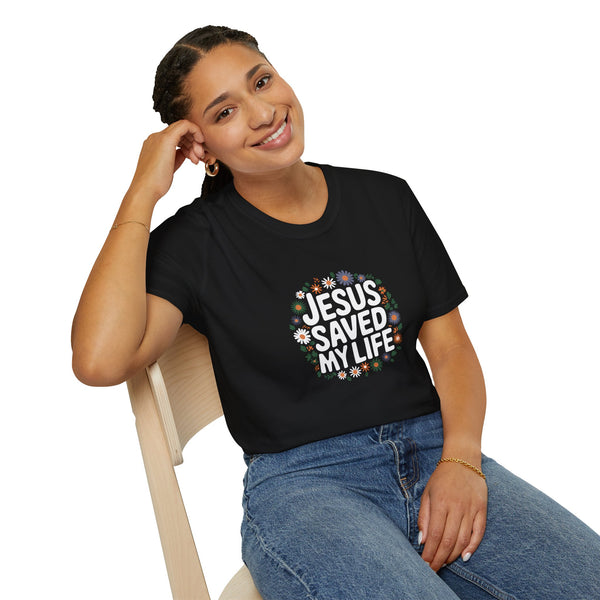 Jesus Saved My Life Unisex T-Shirt | Faith Religion Christianity Shirt