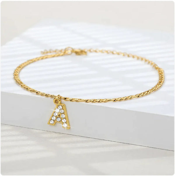 Vintage A-Z Letter Pendant Necklace