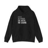 Coach Woman The Myth Coach Hoodie | Coach Gift | Coach Gift Ideas | Football Coach Gifts | Baseball Coach Gifts | Basketball Coach Gifts Unisex Heavy Blend™ Hooded Sweatshirt coach mug, coach coffee cup, coach gift, baseball coach gifts, football coach gifts, coach gift ideas, basketball coach gifts, hockey coach gifts, softball coach gifts, soccer coach gifts, cheer coach gifts, football coach gift ideas, baseball coach gift ideas, volleyball coach gifts, wrestling coach gifts, basketball coach gift ideas, 