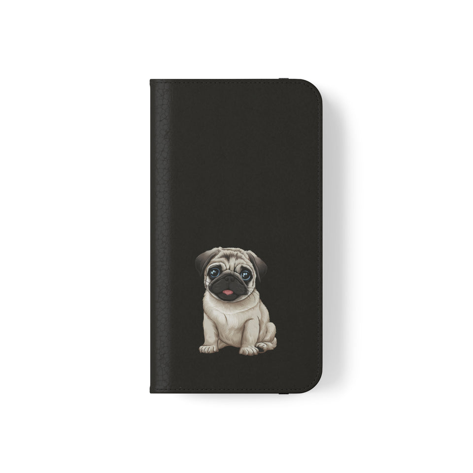 Pug iPhone & Samsung Wallet Phone Case | Pug Flip Cases